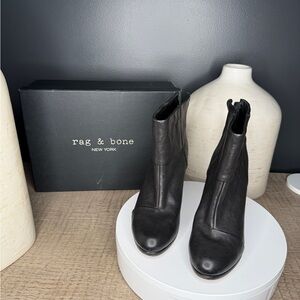 Rag & Bone Classic Black Ankle Boots